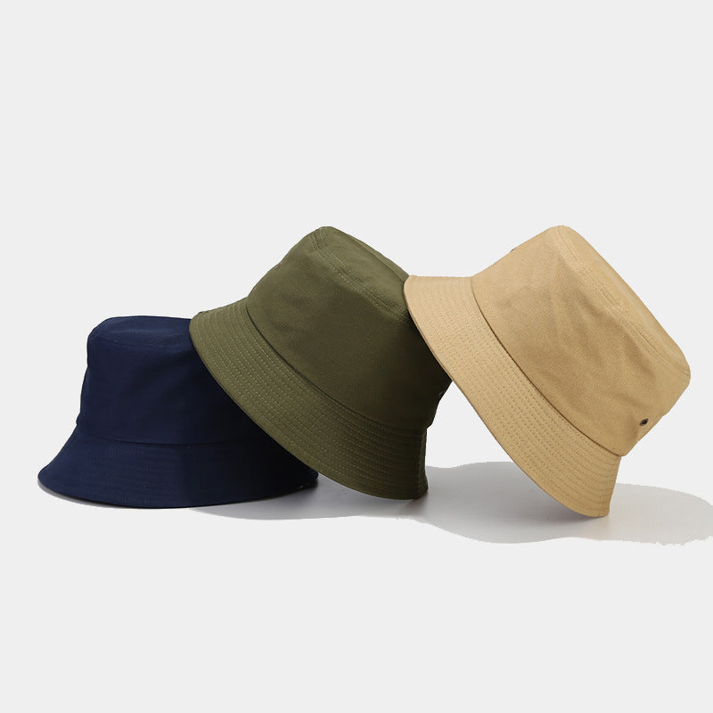 Algodón al por mayor Simple Solid Color Bucket Sombrero